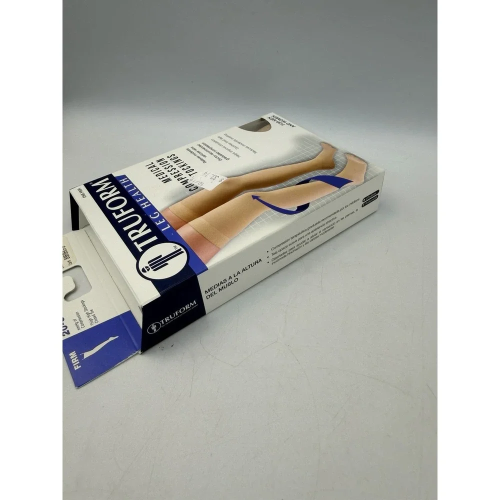 Truform 8868BG-S Thigh High Compression Stockings 20-30 mmHg Small Beige